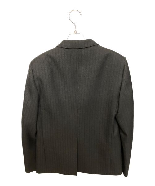 CELINE（セリーヌ）CELINE (セリーヌ) ストライプウールジャケット グレー サイズ:46の古着・服飾アイテム