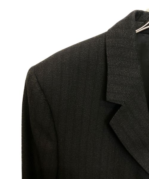 CELINE（セリーヌ）CELINE (セリーヌ) ストライプウールジャケット グレー サイズ:46の古着・服飾アイテム