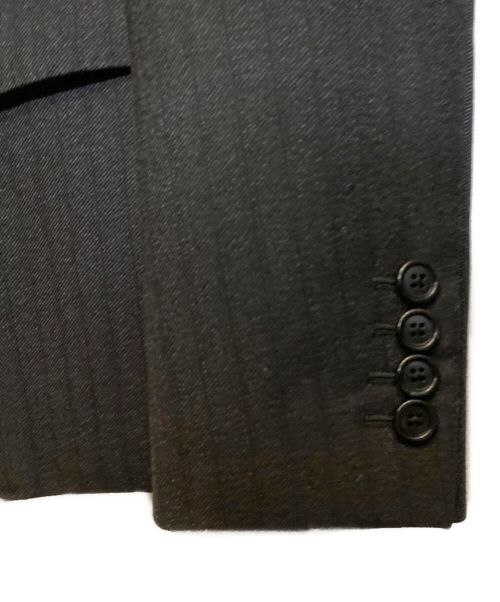 CELINE（セリーヌ）CELINE (セリーヌ) ストライプウールジャケット グレー サイズ:46の古着・服飾アイテム