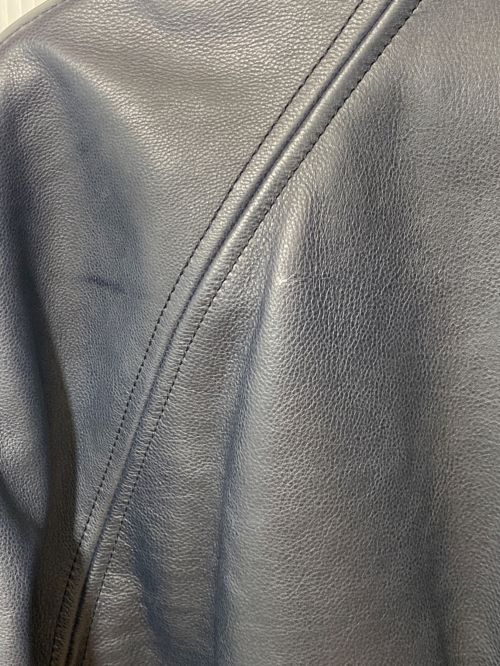 LOUIS VUITTON（ルイ ヴィトン）LOUIS VUITTON (ルイ ヴィトン) パッチレザージャケット ブラック サイズ:52の古着・服飾アイテム