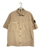 STONE ISLANDストーンアイランド）の古着「Cupro Cotton Twill-TC SS Overshirt」｜ベージュ
