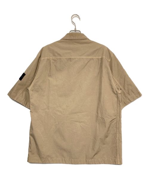 STONE ISLAND（ストーンアイランド）STONE ISLAND (ストーンアイランド) Cupro Cotton Twill-TC SS Overshirt ベージュ サイズ:Mの古着・服飾アイテム