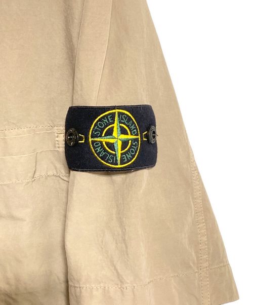 STONE ISLAND（ストーンアイランド）STONE ISLAND (ストーンアイランド) Cupro Cotton Twill-TC SS Overshirt ベージュ サイズ:Mの古着・服飾アイテム