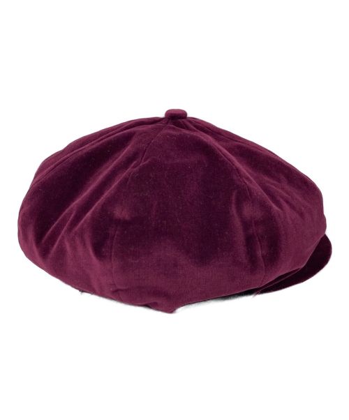 Yohji Yamamoto pour homme（ヨウジヤマモト プールオム）Yohji Yamamoto pour homme (ヨウジヤマモト プールオム) ベロアキャスケット ボルドー サイズ:3の古着・服飾アイテム