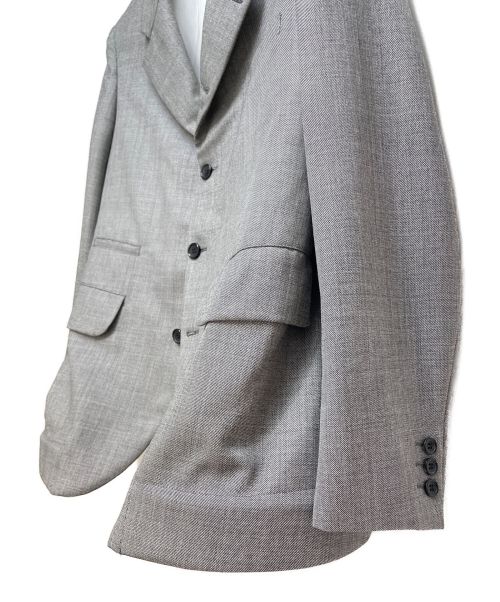 COMME des GARCONS HOMME PLUS（コムデギャルソンオムプリュス）COMME des GARCONS HOMME PLUS (コムデギャルソンオムプリュス) 23SS Aラインボーンジャケット グレー サイズ:Sの古着・服飾アイテム