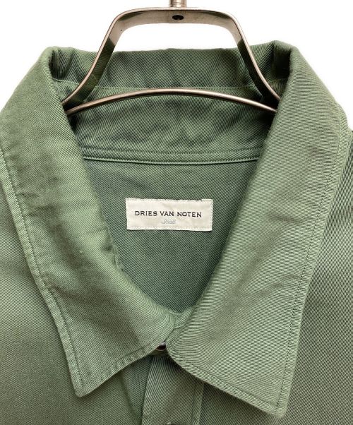 DRIES VAN NOTEN（ドリスヴァンノッテン）DRIES VAN NOTEN (ドリスヴァンノッテン) 22SS ミリタリー-ワークシャツ カーキ サイズ:Sの古着・服飾アイテム