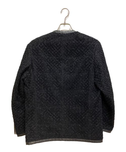 JUNYA WATANABE MAN（ジュンヤワタナベマン）JUNYA WATANABE MAN (コム デ ギャルソン ジュンヤ ワタナベ マン) レーヨン ナイロンラッセルレース × ウールトロ ブラック サイズ:XSの古着・服飾アイテム