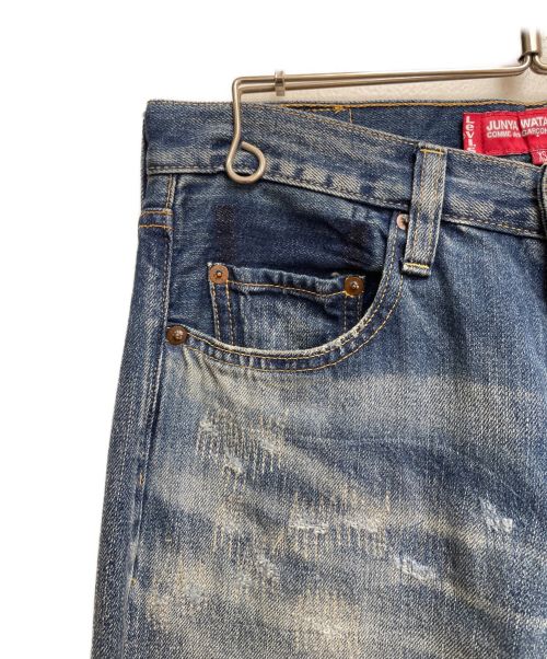 JUNYA WATANABE MAN（ジュンヤワタナベマン）JUNYA WATANABE MAN (コム デ ギャルソン ジュンヤ ワタナベ マン) LEVI'S (リーバイス) 綿セルヴィッチデニム インディゴ サイズ:SIZE XSの古着・服飾アイテム