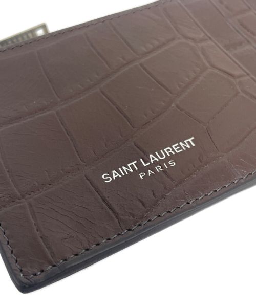 Saint Laurent Paris（サンローランパリ）Saint Laurent Paris (サンローランパリ) クロコ型押しコインケース サイズ:- 未使用品の古着・服飾アイテム