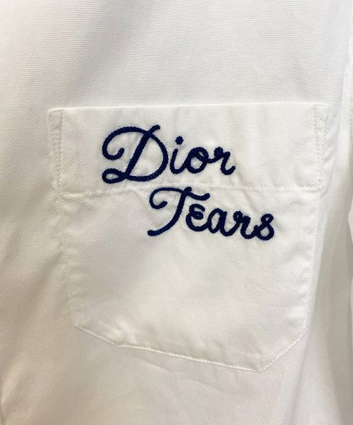Dior（ディオール）Dior (ディオール) DIOR TEARS ショートスリーブシャツ ホワイト サイズ:39の古着・服飾アイテム