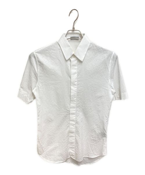 Dior（ディオール）Dior (ディオール) OBLIQUE 総柄シャツ ホワイト サイズ:37の古着・服飾アイテム