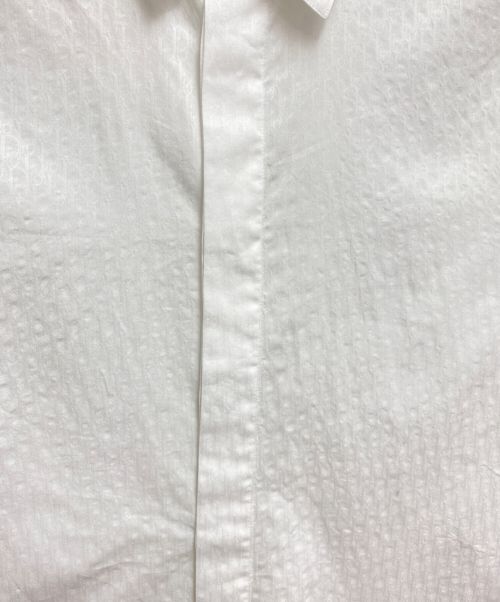 Dior（ディオール）Dior (ディオール) OBLIQUE 総柄シャツ ホワイト サイズ:37の古着・服飾アイテム