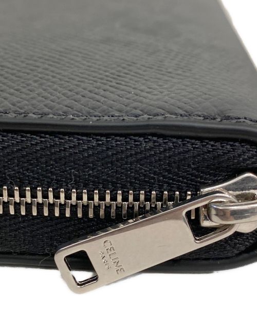 CELINE（セリーヌ）CELINE (セリーヌ) ラージ ジップドウォレット ブラック サイズ:- 未使用品の古着・服飾アイテム