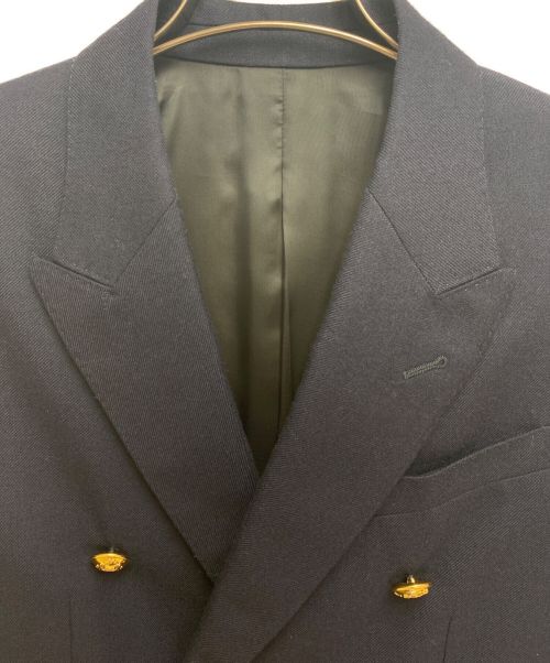 CELINE（セリーヌ）CELINE (セリーヌ) ダブルブレストジャケット ネイビー サイズ:46の古着・服飾アイテム