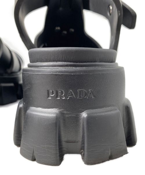 PRADA（プラダ）PRADA (プラダ) MONOLITH ラバーサンダル ブラック サイズ:7の古着・服飾アイテム