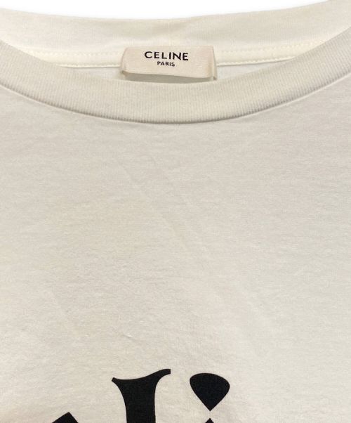 CELINE（セリーヌ）CELINE (セリーヌ) Gothic T-SHIRT(ゴシックTシャツ) ホワイト サイズ:Sの古着・服飾アイテム