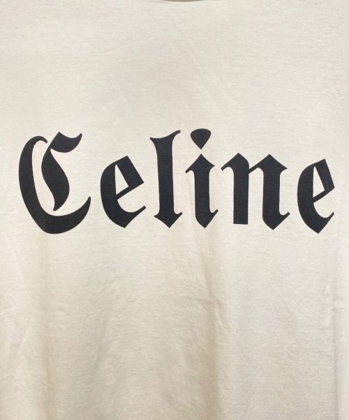 CELINE（セリーヌ）CELINE (セリーヌ) Gothic T-SHIRT(ゴシックTシャツ) ホワイト サイズ:Sの古着・服飾アイテム