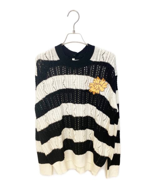 TAO COMME des GARCONS（タオ コムデギャルソン）TAO COMME des GARCONS (タオ コムデギャルソン) 23SS フラワーニット ブラック×ホワイト サイズ:Sの古着・服飾アイテム