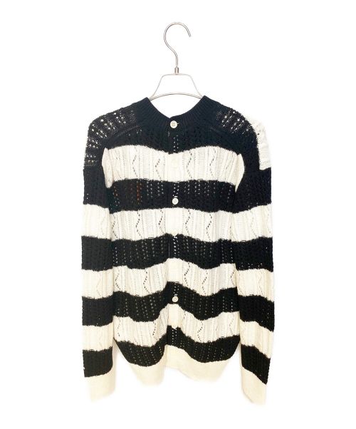 TAO COMME des GARCONS（タオ コムデギャルソン）TAO COMME des GARCONS (タオ コムデギャルソン) 23SS フラワーニット ブラック×ホワイト サイズ:Sの古着・服飾アイテム
