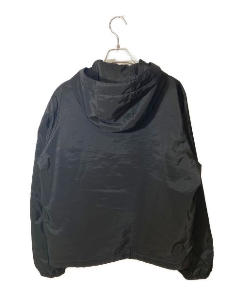 PRADA（プラダ）PRADA (プラダ) ロゴプレートフーデッドブルゾン ブラック サイズ:Mの古着・服飾アイテム