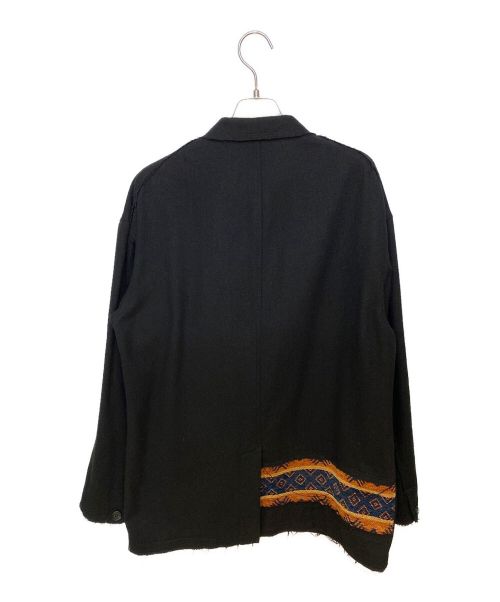 s'yte（サイト）s'yte (サイト) FLANNEL+ECUADORIAN WOVEN BRAID JACKET ブラック サイズ:3の古着・服飾アイテム