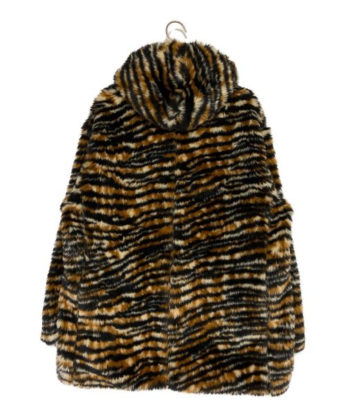 Needles（ニードルズ）Needles (ニードルズ) Hooded Coat - Acrylic Fur / Tiger ブラウン サイズ:Sの古着・服飾アイテム