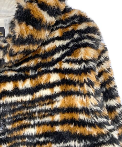 Needles（ニードルズ）Needles (ニードルズ) Hooded Coat - Acrylic Fur / Tiger ブラウン サイズ:Sの古着・服飾アイテム