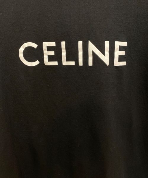 CELINE（セリーヌ）CELINE (セリーヌ) ルーズTシャツ ブラック サイズ:XLの古着・服飾アイテム