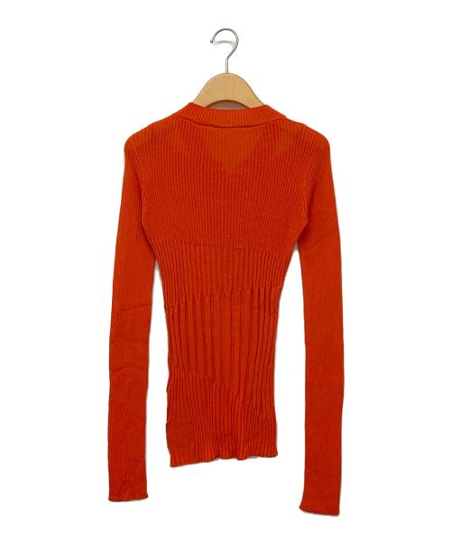 YOHJI YAMAMOTO（ヨウジヤマモト）YOHJI YAMAMOTO (ヨウジヤマモト) ジップアップニット オレンジ サイズ:2の古着・服飾アイテム