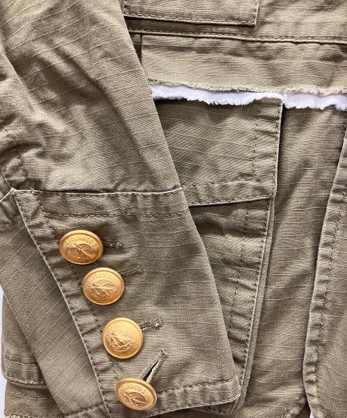 DSQUARED2（ディースクエアード）DSQUARED2 (ディースクエアード) ミリタリーナポレオンジャケット カーキ サイズ:38 未使用品の古着・服飾アイテム