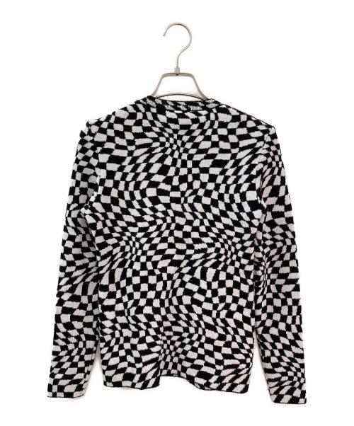 BALENCIAGA（バレンシアガ）BALENCIAGA (バレンシアガ) フラッグチェックニット ブラック×ホワイト サイズ:Sの古着・服飾アイテム