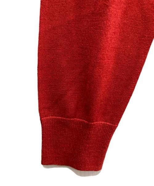 BALENCIAGA（バレンシアガ）BALENCIAGA (バレンシアガ) Vネックニット レッド サイズ:36の古着・服飾アイテム