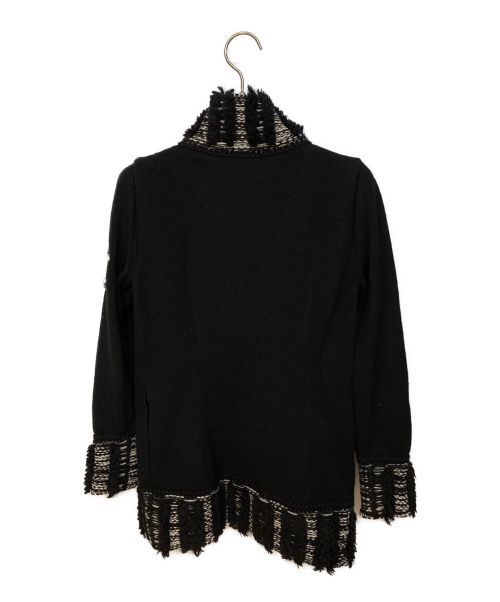 CHANEL（シャネル）CHANEL (シャネル) サイドココマーク雪柄ニット ブラック サイズ:36の古着・服飾アイテム
