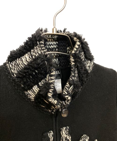 CHANEL（シャネル）CHANEL (シャネル) サイドココマーク雪柄ニット ブラック サイズ:36の古着・服飾アイテム