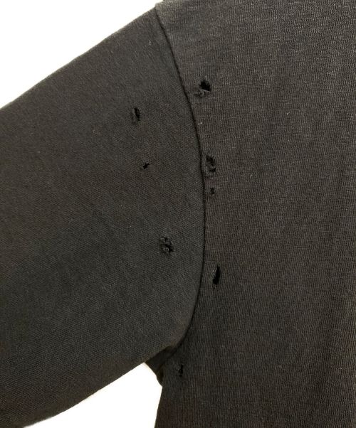 Dior（ディオール）Dior (ディオール) 23AW DIOR COUTURE ダメージ加工Tシャツ ブラック サイズ:Lの古着・服飾アイテム