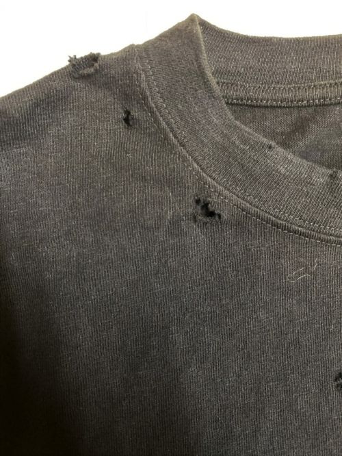 Dior（ディオール）Dior (ディオール) 23AW DIOR COUTURE ダメージ加工Tシャツ ブラック サイズ:Lの古着・服飾アイテム