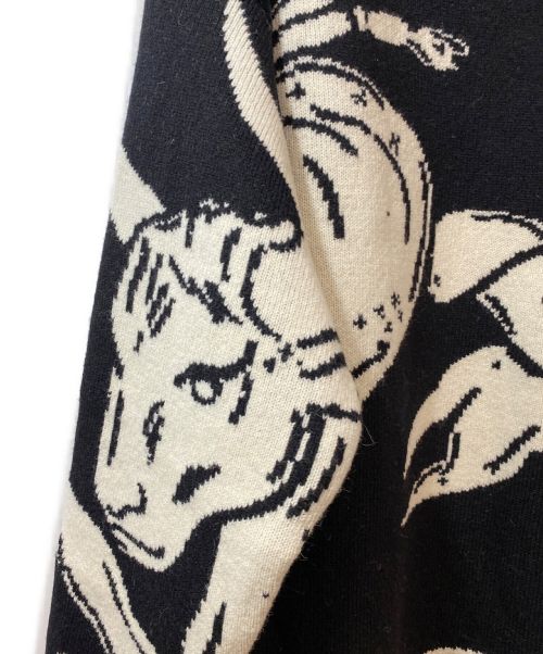 JIL SANDER（ジルサンダー）JIL SANDER (ジルサンダー) 22AW 星座ニット ブラック サイズ:48の古着・服飾アイテム