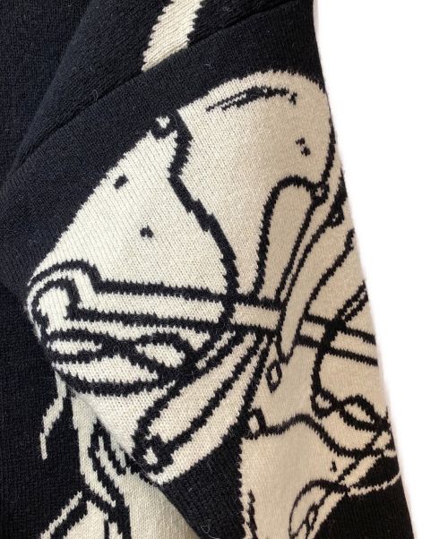 JIL SANDER（ジルサンダー）JIL SANDER (ジルサンダー) 22AW 星座ニット ブラック サイズ:48の古着・服飾アイテム