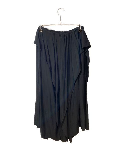 Y's（ワイズ）Y's (ワイズ) RAYON BROAD FRONT TIGHTENING PANTS ブラック サイズ:1 未使用品の古着・服飾アイテム
