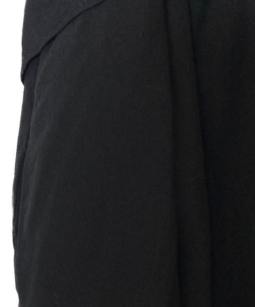 Y's（ワイズ）Y's (ワイズ) RAYON BROAD FRONT TIGHTENING PANTS ブラック サイズ:1 未使用品の古着・服飾アイテム