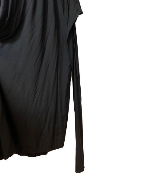 Y's（ワイズ）Y's (ワイズ) RAYON BROAD FRONT TIGHTENING PANTS ブラック サイズ:1 未使用品の古着・服飾アイテム