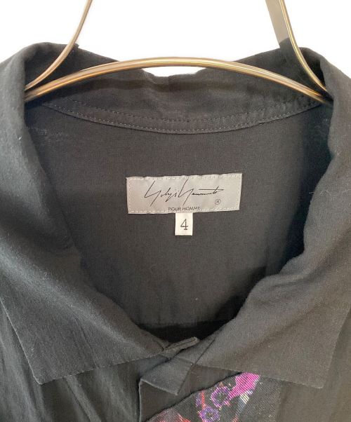 Yohji Yamamoto pour homme（ヨウジヤマモト プールオム）Yohji Yamamoto pour homme (ヨウジヤマモト プールオム) 23SS pour homme 筒袖前当て布B ブラック サイズ:4の古着・服飾アイテム