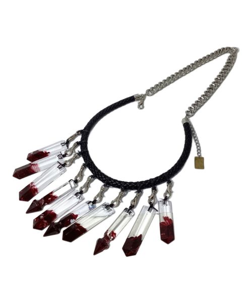 KIDILL（キディル）KIDILL (キディル) Malcolm Guerre (マルコムゲール) Crystal Blood Necklace （クリスタルブラッドネックレス） サイズ:FREEの古着・服飾アイテム