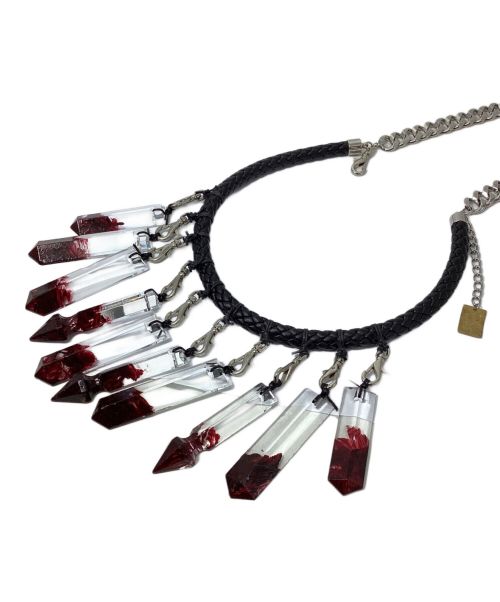 KIDILL（キディル）KIDILL (キディル) Malcolm Guerre (マルコムゲール) Crystal Blood Necklace （クリスタルブラッドネックレス） サイズ:FREEの古着・服飾アイテム