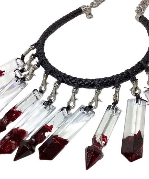 KIDILL（キディル）KIDILL (キディル) Malcolm Guerre (マルコムゲール) Crystal Blood Necklace （クリスタルブラッドネックレス） サイズ:FREEの古着・服飾アイテム