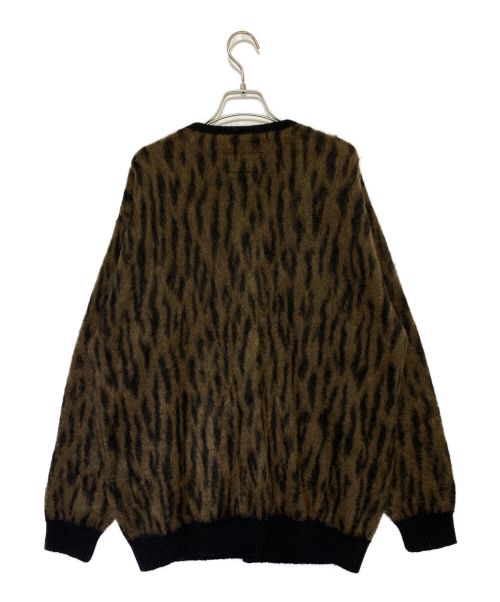 WACKO MARIA（ワコマリア）WACKO MARIA (ワコマリア) LEOPARD MOHAIR CARDIGAN ブラウン サイズ:Lの古着・服飾アイテム