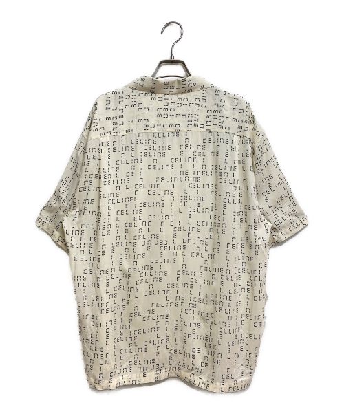 CELINE（セリーヌ）CELINE (セリーヌ) デジタルプリントルーズフィットハワイアンシャツ （Digital Logo Loose Fit Hawaiian Shirt） アイボリー サイズ:36の古着・服飾アイテム