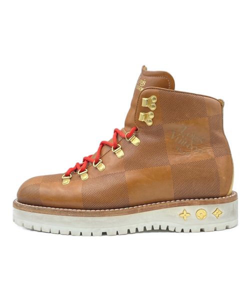 LOUIS VUITTON（ルイ ヴィトン）LOUIS VUITTON (ルイ ヴィトン) NIGO (二ゴー) アルピニスト ライン アンクルブーツ ブラウン サイズ:7の古着・服飾アイテム