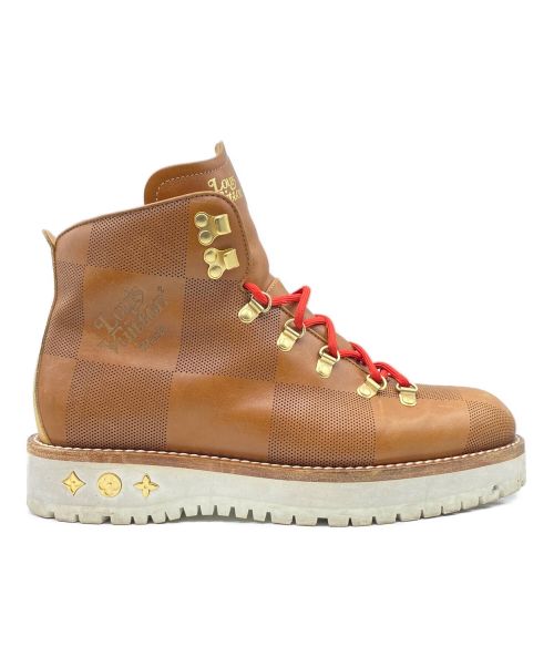 LOUIS VUITTON（ルイ ヴィトン）LOUIS VUITTON (ルイ ヴィトン) NIGO (二ゴー) アルピニスト ライン アンクルブーツ ブラウン サイズ:7の古着・服飾アイテム