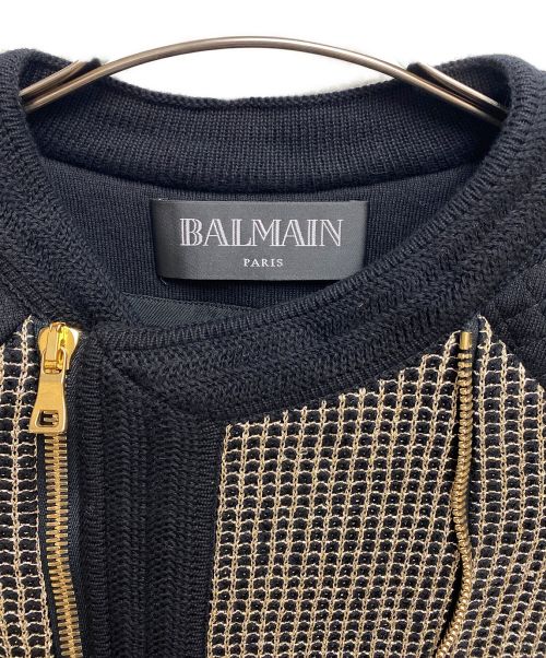 BALMAIN（バルマン）BALMAIN (バルマン) ジップアップジャケット ブラック サイズ:34の古着・服飾アイテム